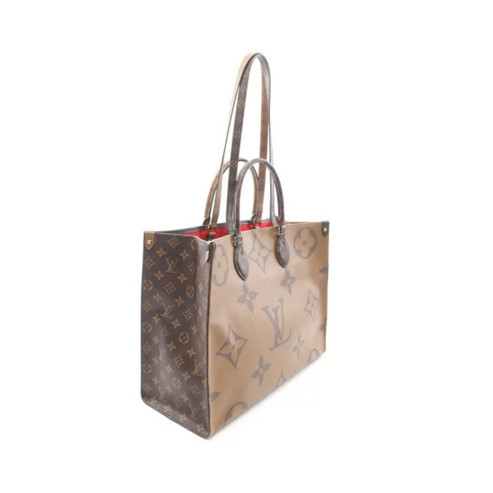 Louis Vuitton Beige OnTheGo Monogram Giant Bag Brown Tote Canvas